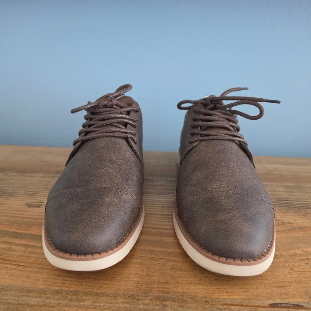 Dr. Scholls Mens Sync Cap Toe Oxford‎ Brown Dress Shoe Sneaker 9